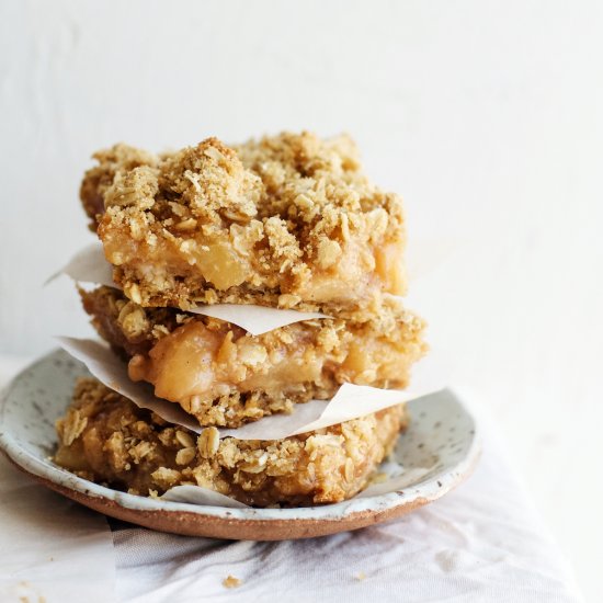 Peach + Orange Blossom Oat Bars