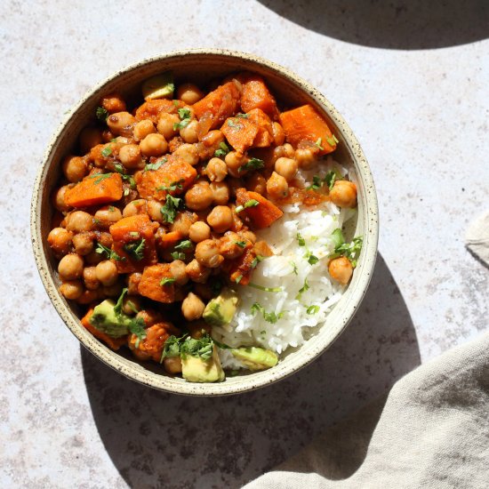 Harissa Chickpea Stew