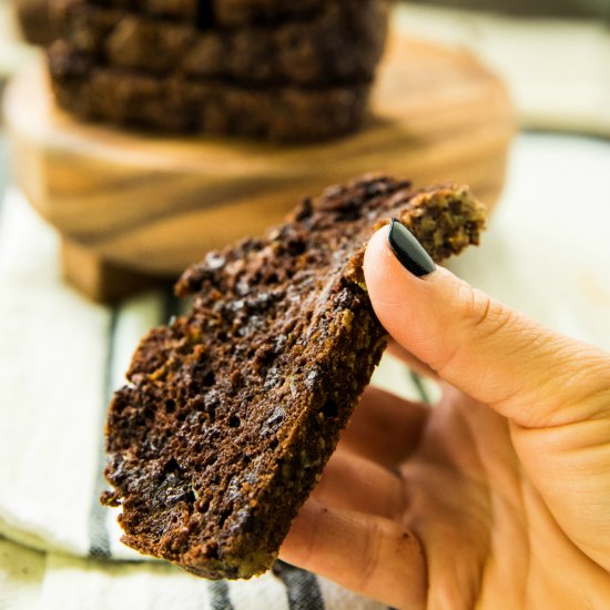 Healthy Chocolate Zucchini Bread