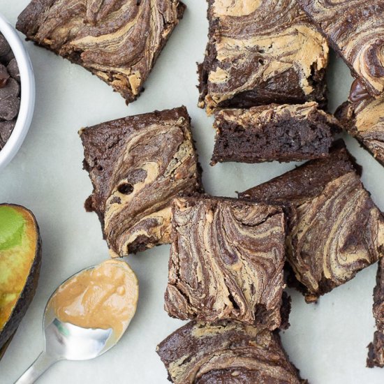 Peanut Butter Avocado Brownies