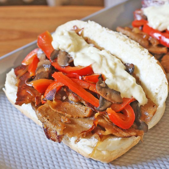 Seitan Philly Cheesesteak