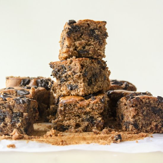 Wholewheat Almond Butter Blondies