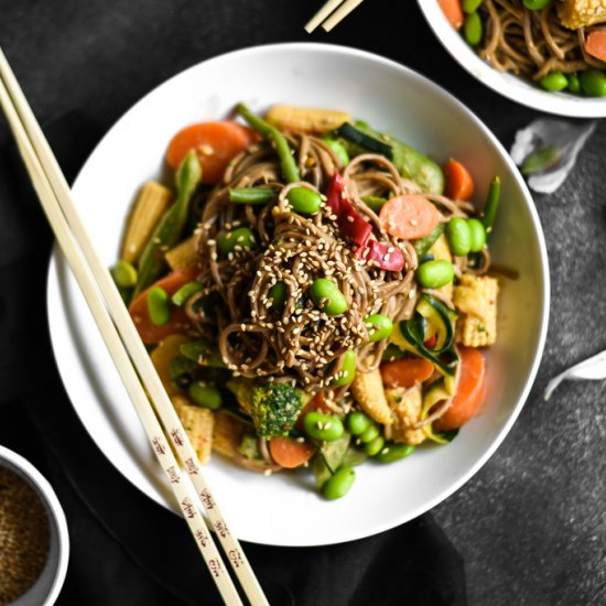 25-Minute Thai Peanut Soba Noodles