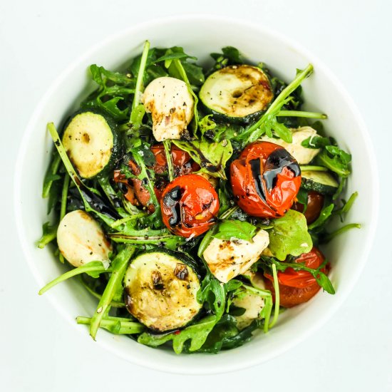 Grilled Zucchini Caprese Salad