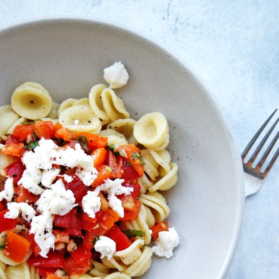 Easy Bruschetta Pasta