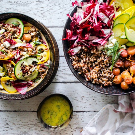 Colorful Wild Rice Salad Bowl