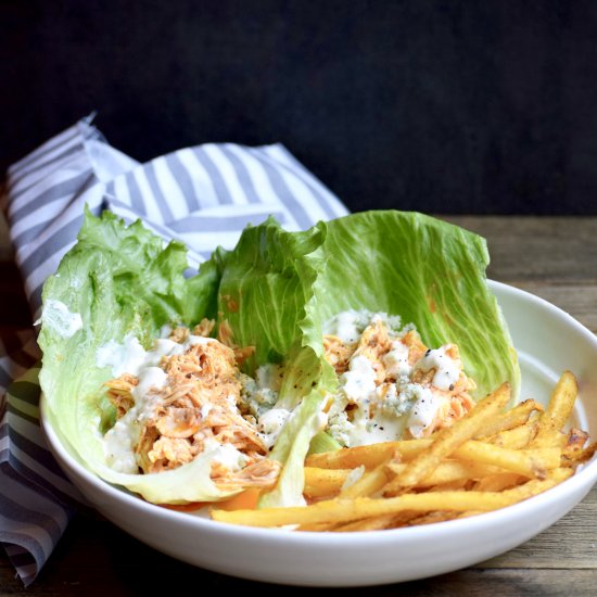 Buffalo Chicken Lettuce Cups