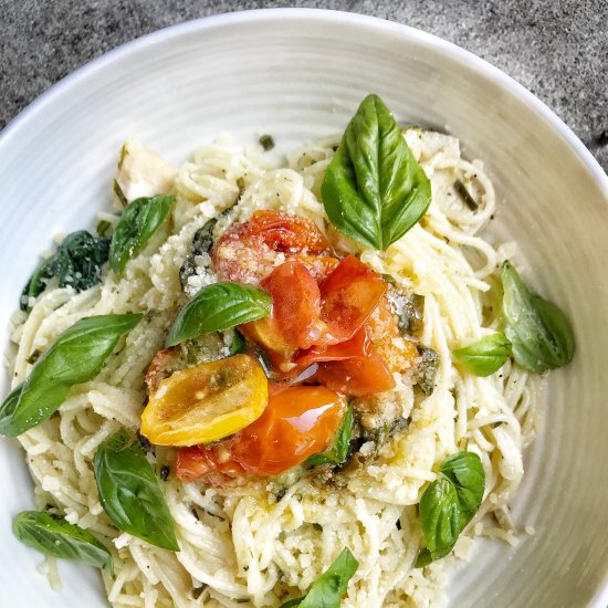 Angel Hair Pasta with Lemon Chicken