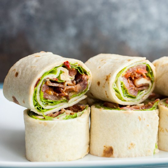 Chipotle Ranch BLT Pinwheels