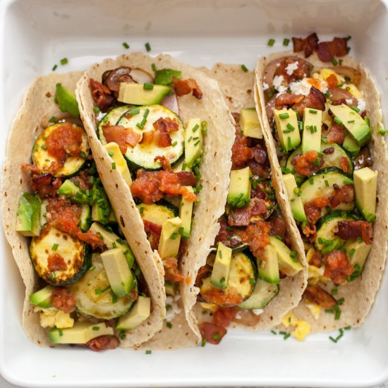 Zucchini Breakfast Tacos