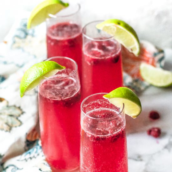 Raspberry ginger fizz