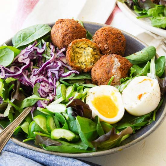 Breakfast Falafel Salad