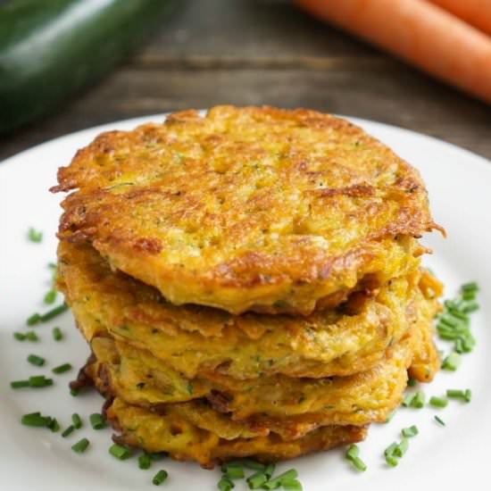 Carrot Zucchini Fritters