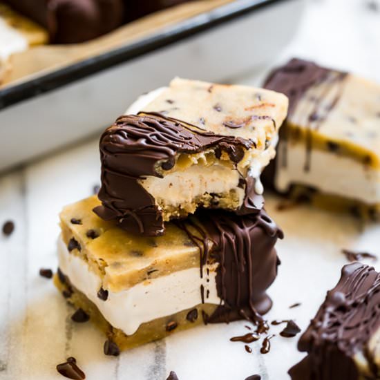 Cookie Dough Ice Cream Sandwiches