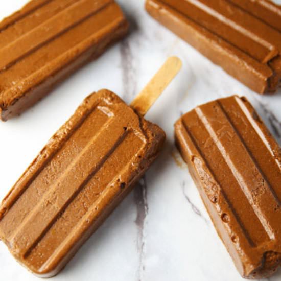 Healthy Chocolate Popsicles