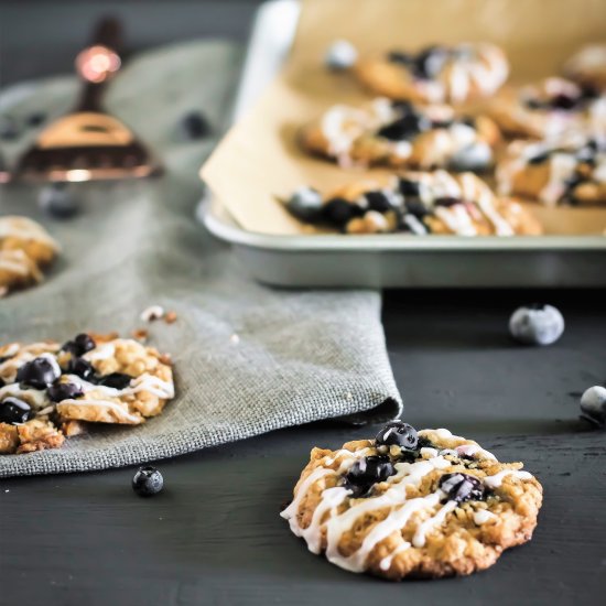 Blueberry Pie Cookies with Lemon