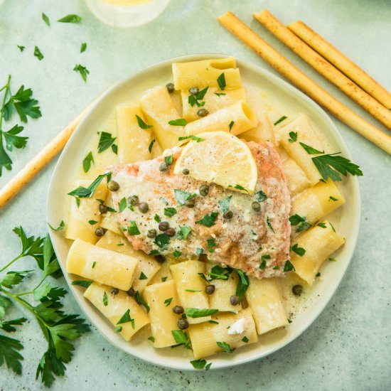 Creamy Salmon Piccata