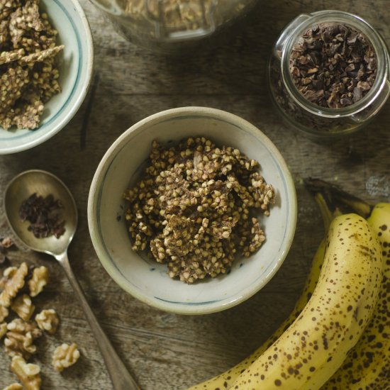 Raw Sprouted Buckwheat Granola