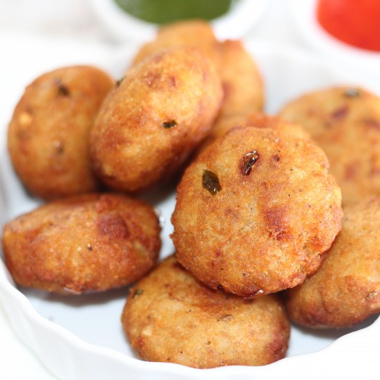 Aloo Poha Cutlets