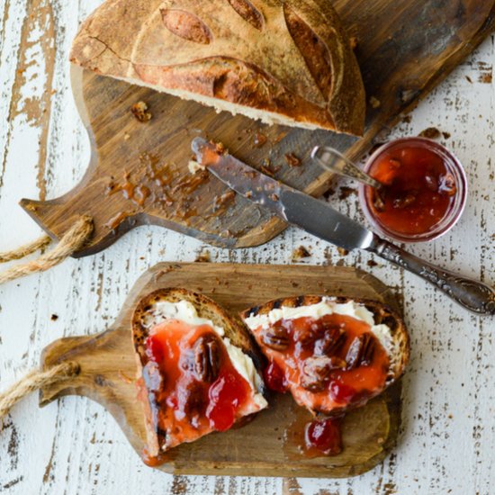 Peach Preserves with Cherries