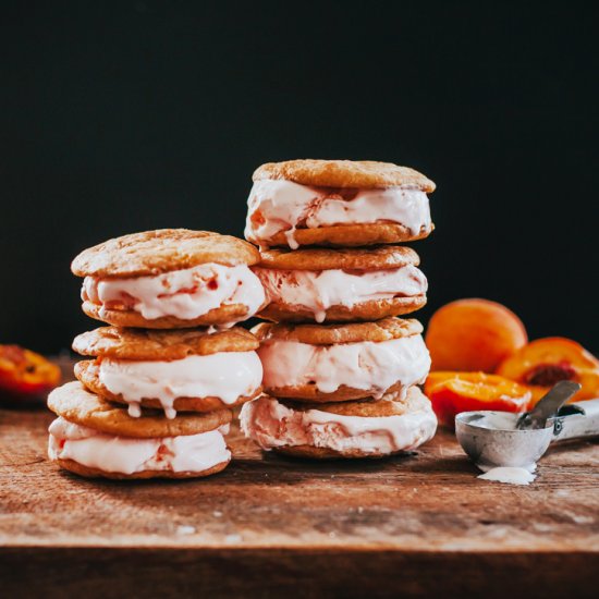 SnickerdoodlePeach IceCreamSandwich