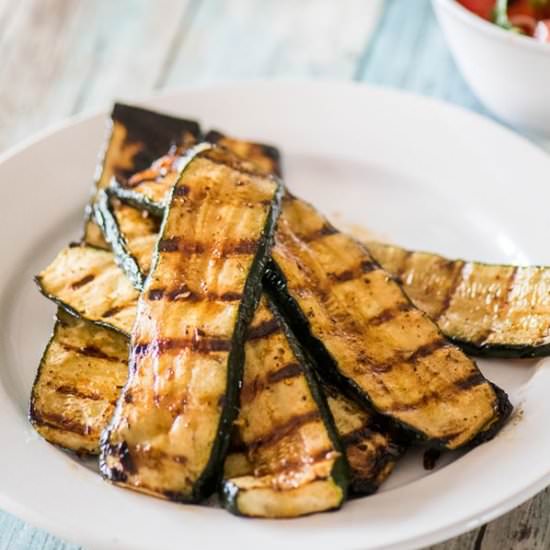 grilled garlic zucchini