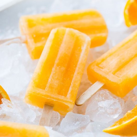 juicy orange popsicles