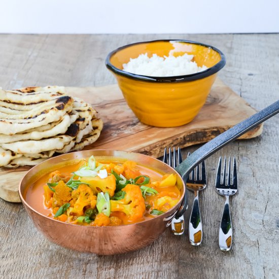 Cauliflower coconut curry