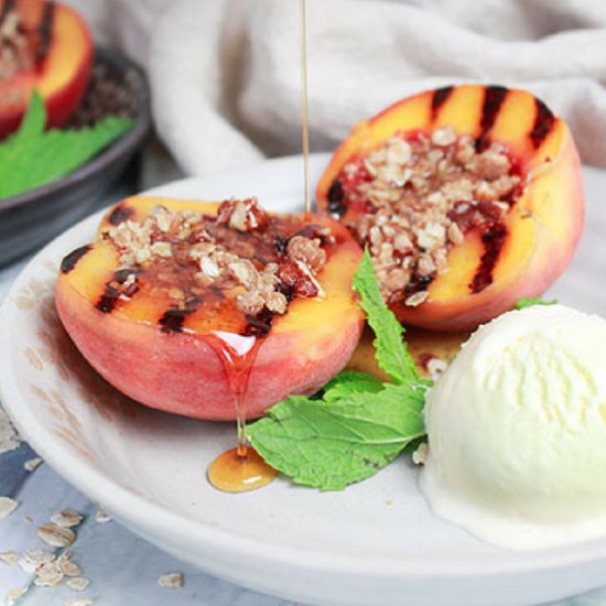 Grilled Peaches with Five Spice