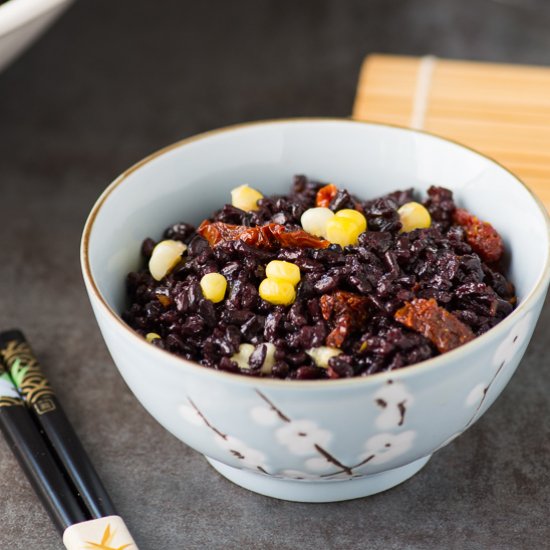 Black Rice Sweet Summer Corn Salad