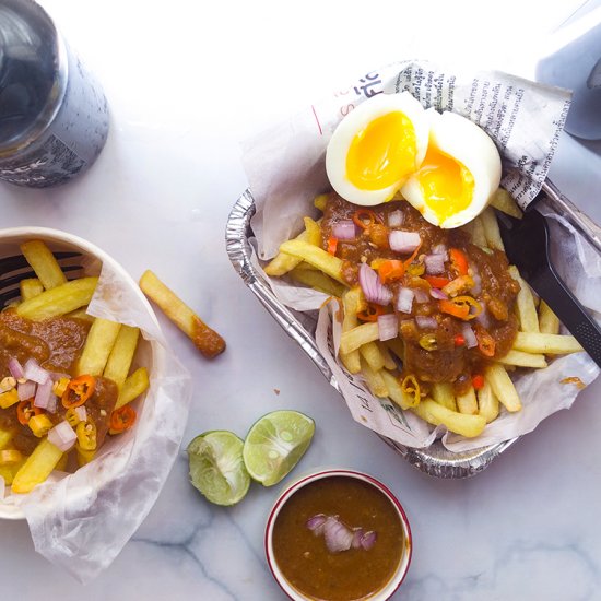 Peanut Sauce French Fries