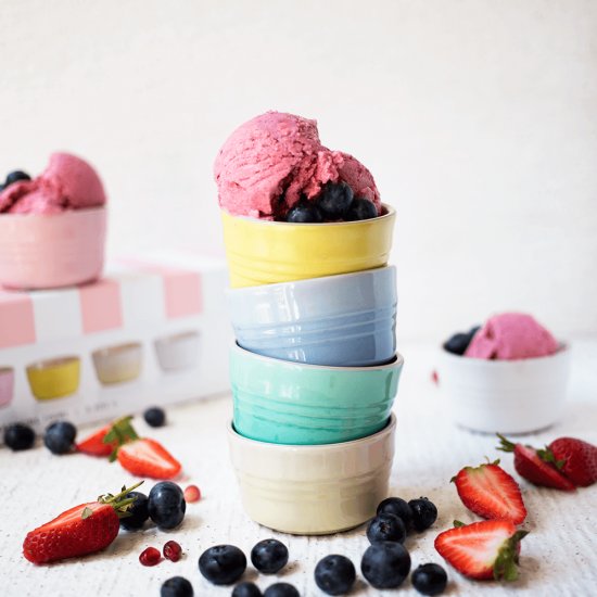 Vegan Coconut and Berry Nice Cream