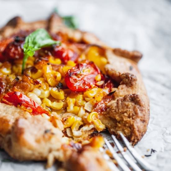 Savory Corn and Tomato Tartlets