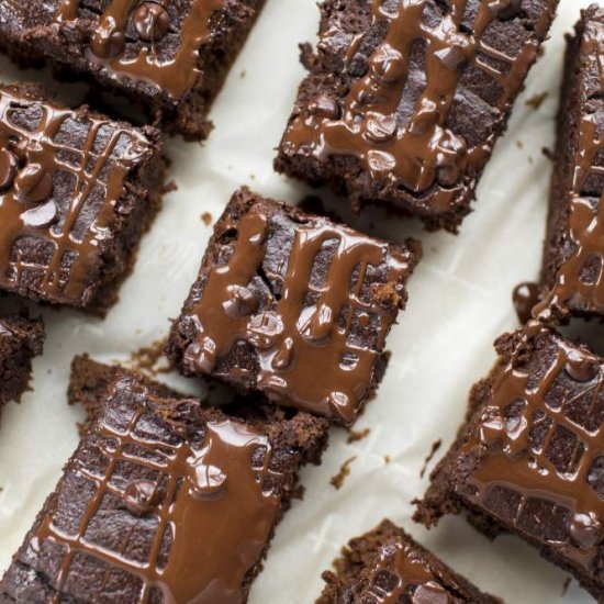 Dark Chocolate Banana Brownies