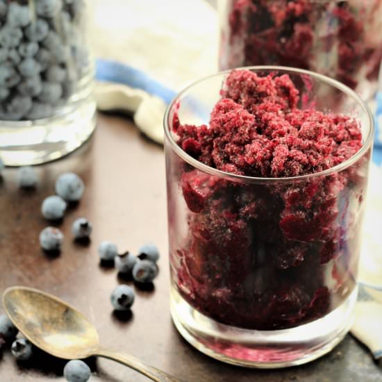 Blueberry Granita