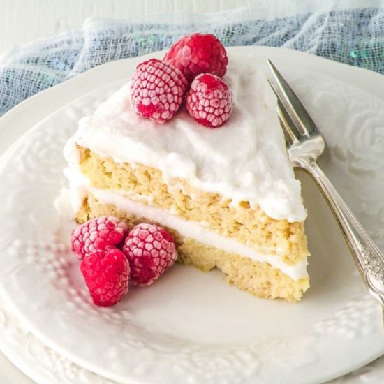 Classic Vanilla Coconut Flour Cake