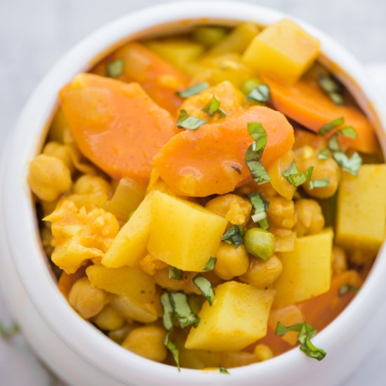 Curried Chickpea Potato Stew