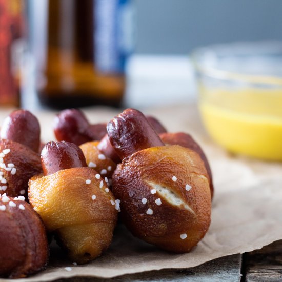 Pigs In A Pretzel Blanket