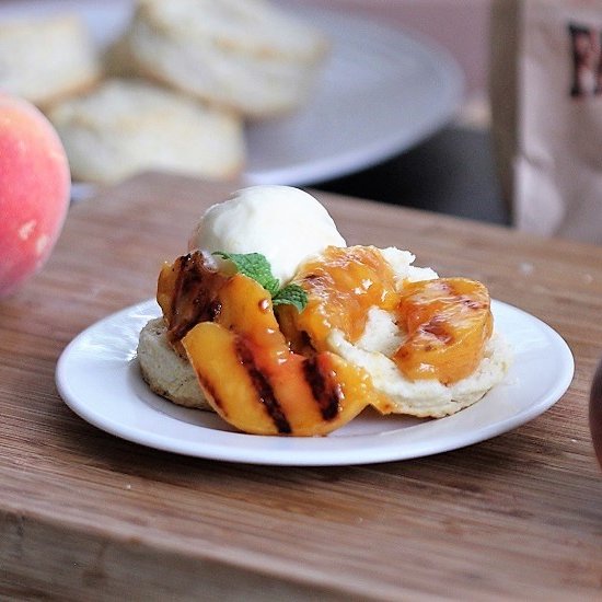 Grilled Peach Shortcake