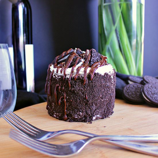 Mini Oreo Cheesecake Cake for Two