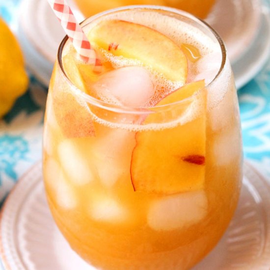 Peach Lemon & Sun Tea Agua Fresca