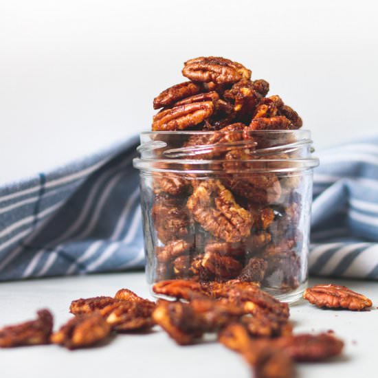 Crunchy Maple & Spice Pecan Candy