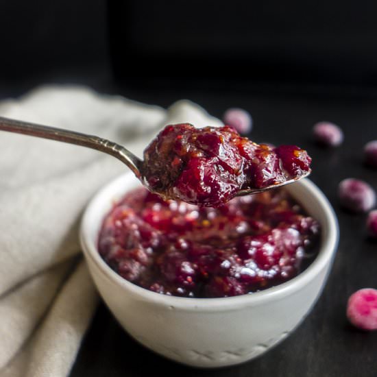 20 Minute Cranberry Orange Chutney