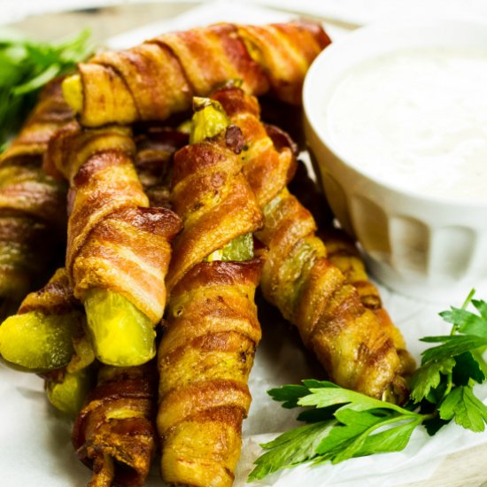 Bacon Wrapped Pickles