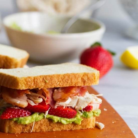 Strawberry Avocado Chicken Sandwich