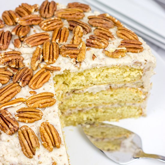 Southern Pecan Praline Cake