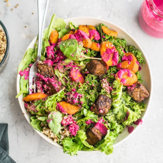 Tempeh Quinoa Macro Bowls