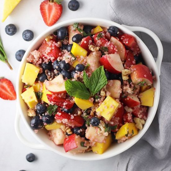 Lemon Honey Quinoa Fruit Salad