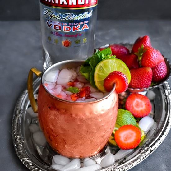 Strawberry Basil Mule