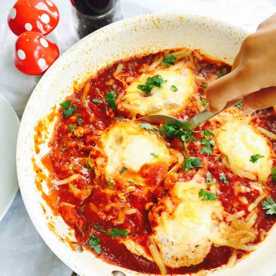 Shakshuka, egg dish with a twist